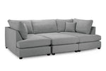 London Sofa - Grey U Shape Corner - 281 x 158 x 158 CM