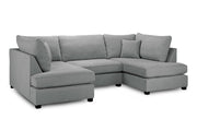 London Sofa - Grey U Shape Corner - 281 x 158 x 158 CM