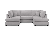 London Sofa - Grey U Shape Corner - 281 x 158 x 158 CM