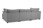 London Sofa - Grey U Shape Corner - 281 x 158 x 158 CM