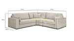 Mayfair Sofa - Mocha Large Corner - 277 x 277 cm