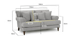 Autumn Sofa - Beige 2 Seater - 166 CM