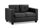 Archie Sofa - Black 2 Seater - 140 CM