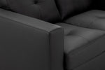 Archie Sofa - Black 2 Seater - 140 CM