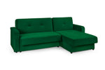 Sheer Sofabed - Plush Green Universal Corner - 230 x 170 cm