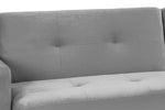 Sheer Sofabed - Plush Grey Universal Corner - 230 x 170 cm