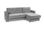 Sheer Sofabed - Plush Grey Universal Corner - 230 x 170 cm