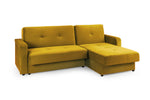 Sheer Sofabed - Plush Yellow Universal Corner - 230 x 170 cm