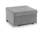 Preston Footstool - Grey - 66 CM
