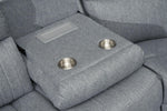 Florida Electric Recliner Sofa - Grey Large Corner - 239 x 239 CM