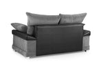 Colton Sofa - Black/Grey 2 Seater - 170 CM