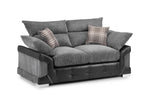 Colton Sofa - Black/Grey 2 Seater - 170 CM