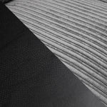 Colton Footstool - Black/Grey - 77 CM