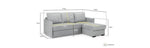 Miel Sofabed - Grey Universal Corner - 217 x 154 cm
