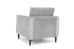 Munich Sofa - Plush Grey Armchair - 85 CM