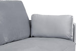 Munich Footstool - Plush Grey - 68 CM