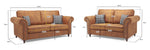 Oakland Sofa - Tan 3+2 Set - 210 x 180 CM