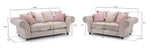 Duchess Chesterfield Sofa - Beige 3+2 Set