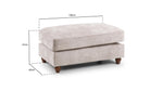Duchess Chesterfield Footstool - Beige
