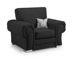 Verona Fullback Sofa - Black Armchair - 113 CM