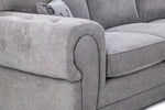 Verona Fullback Sofa - Grey 3+2 Set - 193 x 169 CM