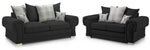 Verona Scatterback Sofa - Black 3+2 Set - 193 x 169 CM