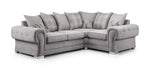 Verona Scatterback Sofa - Grey Right Hand Facing Corner - 263 x 180 CM