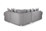 Verona Scatterback Sofa - Grey Right Hand Facing Corner - 263 x 180 CM