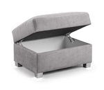 Verona Footstool - Grey - 75 CM