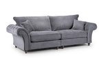 Richmond Fullback Sofa - Grey 4 Seater - 280 CM
