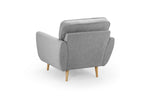Zinc Sofa - Grey Armchair - 88 CM