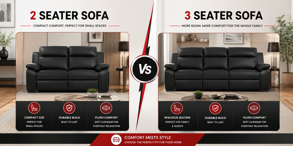 How to Plan Space for a 3 Seater and 2 Seater Sofa Set