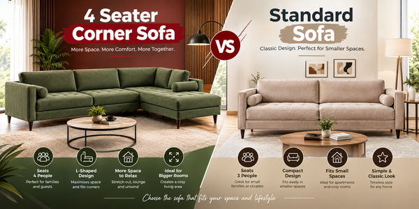 4 Seater Corner Sofa vs Standard Sofa: Which Is Best for UK Homes?