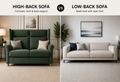 High-Back vs. Low-Back Sofas: Style, Comfort & Space Guide