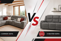 Corner sofa vs 3 seater sofa
