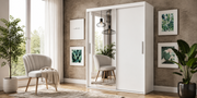 Ruby 120cm Sliding Door Wardrobe White