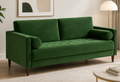 Fuji Sofa  Plush Green 3 Seater  180 CM