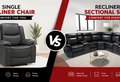 Recliner armchair vs recliner sofa