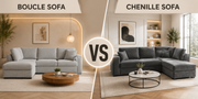 Bouclé vs. Chenille Sofas