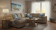 u shaped sofa in a UK apartment
