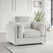 Bari Beige Fabric Armchair