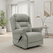 Fairmont Beige Fabric Rise Recliner Armchair