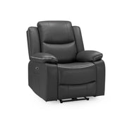 Harald Black Faux Leather Electric Recliner Armchair