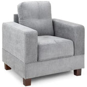 Jerry Grey Fabric Armchair