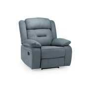 Novie Grey Fabric Manual Recliner Armchair