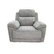 Owen Grey Fabric Electric Recliner Armchair