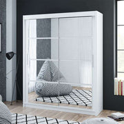 Breanna 160cm Sliding Door Wardrobe White 