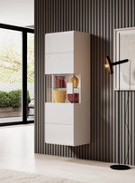 Toledo 07 Wall Hung Cabinet 53cm [Front White Gloss with White Matt Carcass] - Lifestyle Image