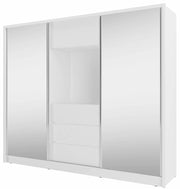 TV Sliding Door Wardrobe 254cm [White] -  White Background