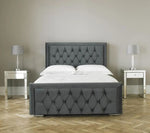 Sheringham Grey Fabric Bed - 6ft Super King Size 